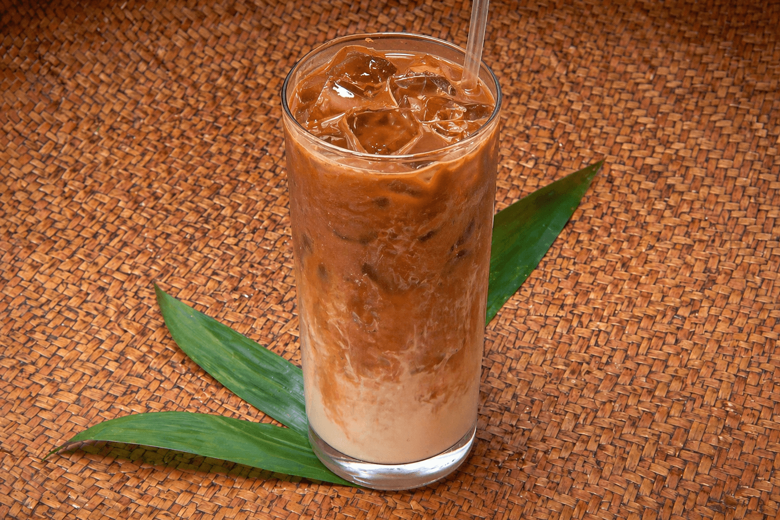 Vietnamese iced french milk coffee with condensed milk